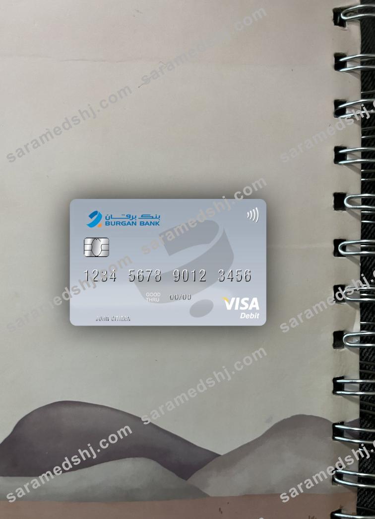 Kuwait Burgan Bank visa debit card photolook front